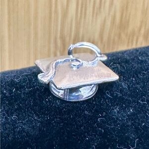 JAMES AVERY Sterling Silver Mortarboard Graduation Cap Charm Pendant